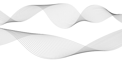 Abstract wave digital element for design. Curved wavy line design background