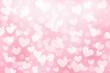 pink heart bokeh background illustration