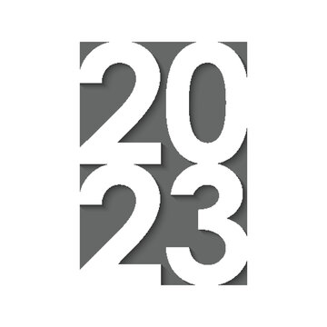 Happy new year 2023 vector background.