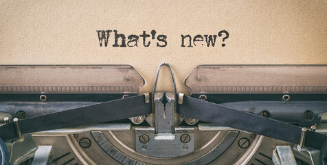 Wall Mural -  Vintage typewriter - What's new