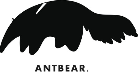 Wall Mural - Antibear. isolated vector Silhouettes