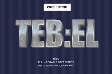 Poster - Special font editable adobe illustrator text effect. 100% editable text with an effect good for title and Text typography work