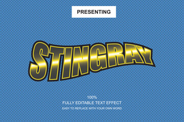 Poster - Special font editable adobe illustrator text effect. 100% editable text with an effect good for title and Text typography work