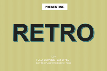 Poster - Special font editable adobe illustrator text effect. 100% editable text with an effect good for title and Text typography work
