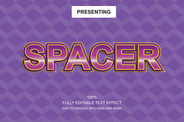 Poster - Special font editable adobe illustrator text effect. 100% editable text with an effect good for title and Text typography work