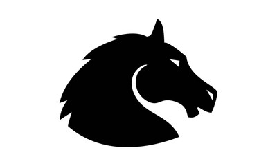 Poster - horse head vector silhouette logo