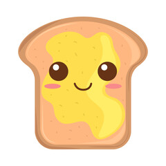 Sticker - bread with butter kawaii