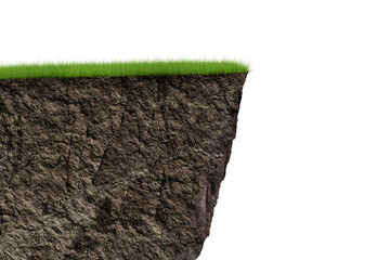 Wall Mural - cliff stone isolated transparency background.