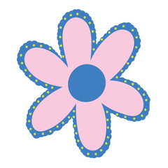 Sticker - flower cartoon icon