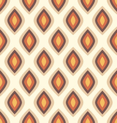 Wall Mural - Retro wallpaper pattern mid century background design