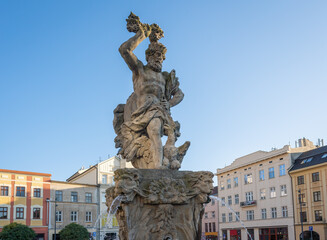 Sticker - Jupiter Fountain at Lower Square - Olomouc, Czech Republic