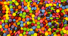 Multi-coloured Candy-coated Chocolate Candies