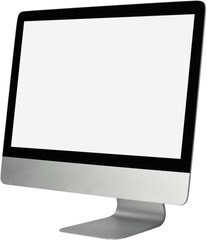 Canvas Print - Blank screen of personal modern computers monitor