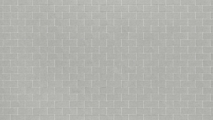 Poster - Grey brick wall background close up. Gray stone tile block background with horizontal texture of gray brick. Gray brick surface