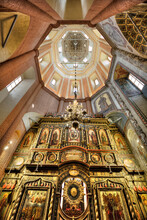 St Basil's Cathedral, Interior View Of Altar And Dome; Moscow, Russia
