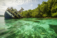 Shipwrecked World Discoverer Cruise In Tropical Waters Of The Solomon Islands, Roderick Bay; Nggela Islands, Solomon Islands