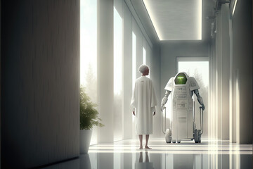 Future of geriatric care with robots in retirement home