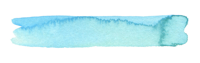 Wall Mural - png abstract brushstroke blue colors watercolor and ink smear line blot on transparent backgrownd.