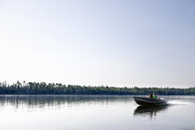 Family Boating, Otter Lake, Missinipe, Saskatchewan, Canada