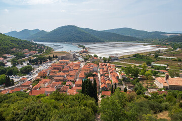 The Salt Flats of Ston in Croatia