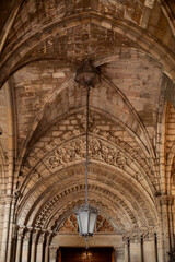  Detail of interior of Barcelona Cathedral