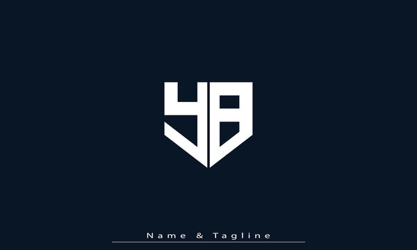Alphabet letters Initials Monogram logo YB , BY
