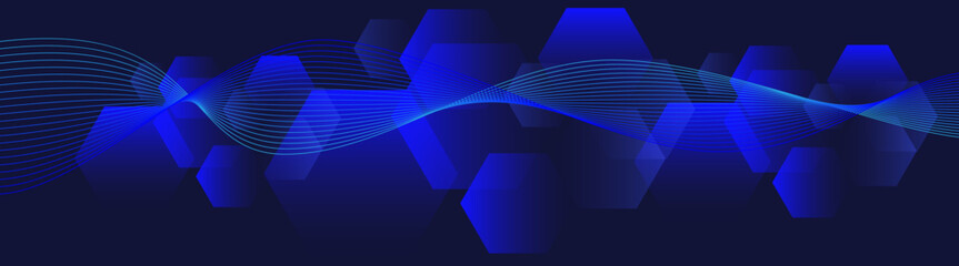 Aufkleber - futuristic blue cyber vibrant element technology dynamic background movement electronic tech theme business
