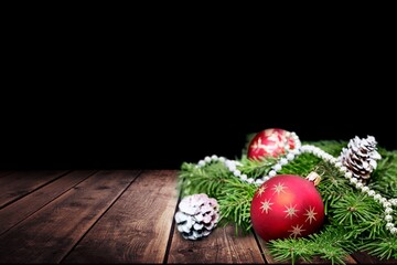 Wall Mural - christmas beautiful tree decorations for holiday