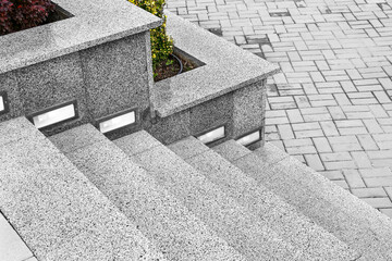 Wall Mural - view of granite steps outdoors