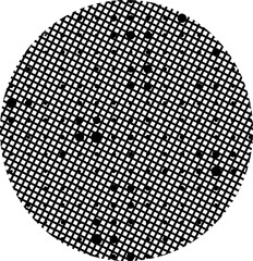 Wall Mural - Black and white grunge texture circle shape png