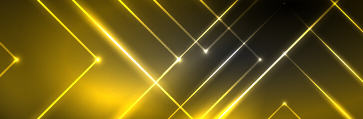 Aufkleber - Neon glowing fluid wave lines, magic energy space light concept. Vector illustration for wallpaper, banner, background, leaflet, catalog, cover, flyer