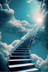 Wall Mural - stairway to heaven