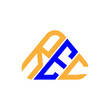 R E C letter logo creative design with vector graphic, R E C simple and modern logo.