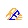R E E letter logo creative design with vector graphic, R E E simple and modern logo.