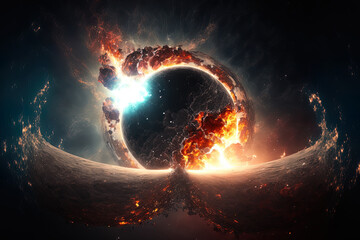 Wall Mural - high definition the end of the universe. generative ai