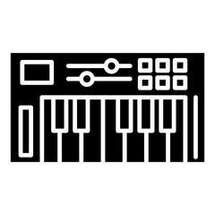 Wall Mural - midi controller icon