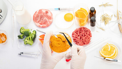 food quality control in the laboratory.