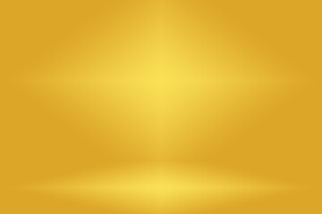 Canvas Print - Abstract Luxury Gold yellow gradient studio wall, well use as background,layout,banner and product presentation.