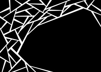 Aufkleber - Minimalist background with geometric line pattern and some copy space area