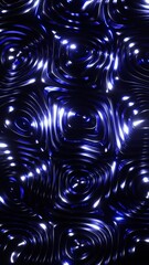 Sticker - Abstractly made background with blue lights in the dark. Vertical looped video