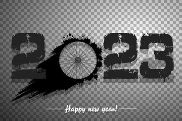 Happy New Year 2023 and wheel bike