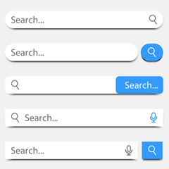 Aufkleber - A set of internet search panels. Information search system. Internet search system