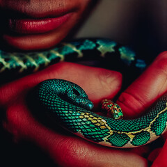 Poster - snake in the hands