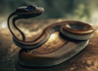 Aufkleber - close up of a snake
