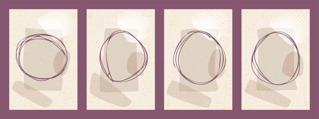 Poster - Abstract vector backgrounds in minimalist style