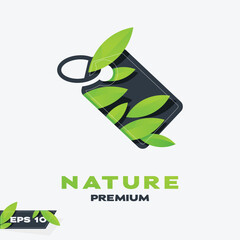 Canvas Print - Discount Nature Leaves Logo