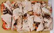Bruschetta with Ham and mushrooms