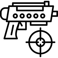 Wall Mural - Shooting Game Icon