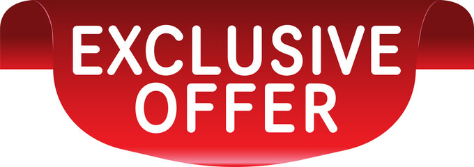 Poster - Exclusive offer banner. Special offer price sign. Advertising discounts symbol.