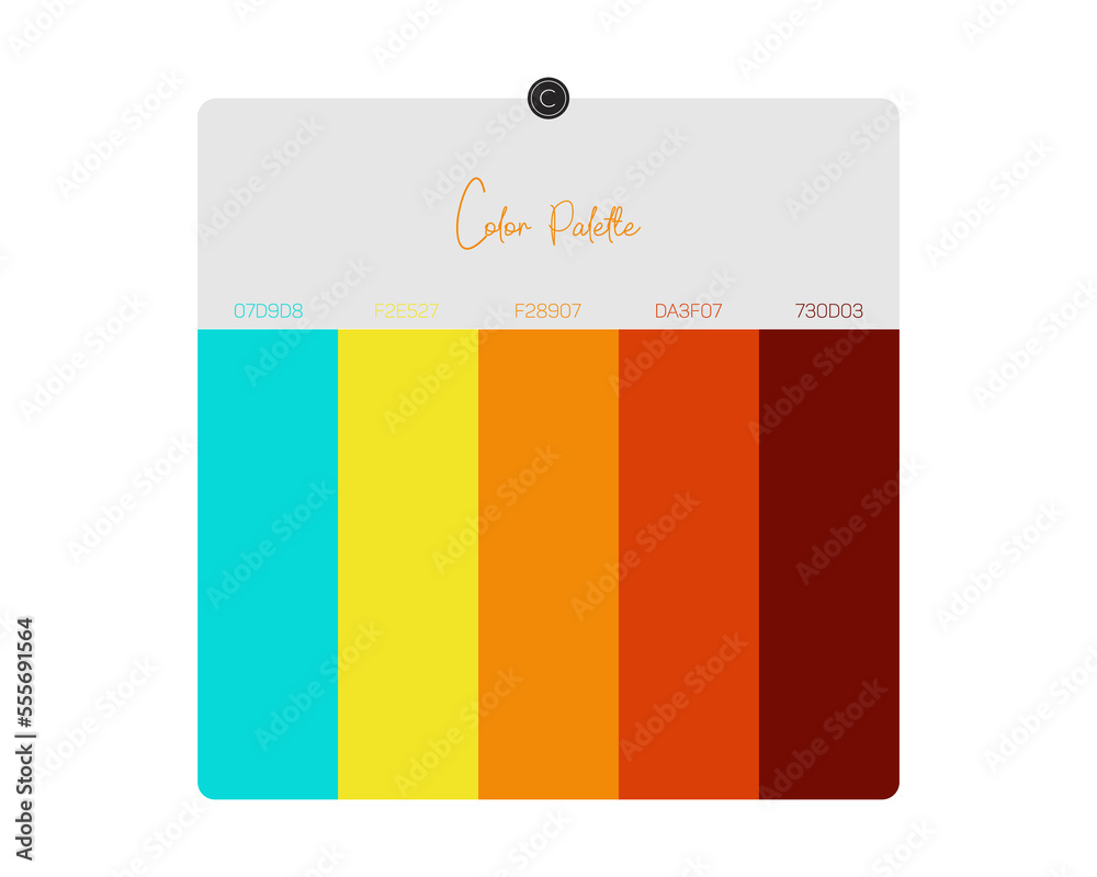 Vector de Stock Color Chart. Print Test Page. Color Numbers or Names ...
